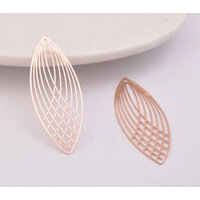 2 x 40mm Cicada - Filigree Earring Charms