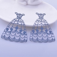 2 x 50mm Dressed Up - Filigree Earring Charms