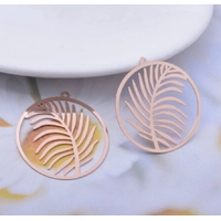 2 x 36mm Gentle Breeze - Filigree Earring Charms