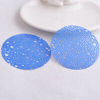 2 x 59mm Huge Circles - Filigree Earring Charms