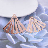 2 x 45mm Lampshade - Filigree Earring Charms