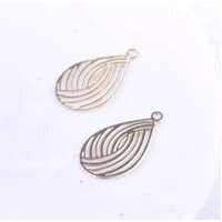 Small Spun - Gold -18mm - Filigree Earring Charms