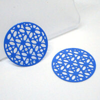 2 x 20mm Lace Coin - Filigree Earring Charms