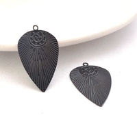 2 / 10 x 28mm Sun Drop - Filigree Earring Charms