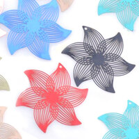 2  / 10 x 45mm Swoon - Filigree Earring Charms