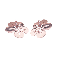 2 x 20mm Small Hibiscus - Filigree Earring Charms