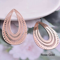 40mm Spectre - Filigree Metal Earring Charm Pendants