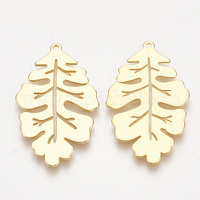 18K Gold Plated Leaf Pendant