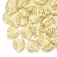Light Gold Monstera  Pendants