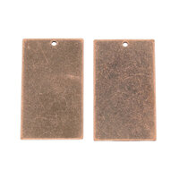 10 pcs 33mm Rectangle Stamping Blank Brass