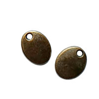 10pcs 10mm Oval Stamping Blank Copper