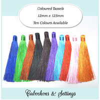 2 x 12cm Tassels - No Cap - Choose Your Colour