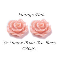 10 x Ballerina Rose - 10mm with 4mm Low Rise - Choose Colour