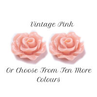 10 x Ballerina Rose - 10mm with 4mm Low Rise - Choose Colour