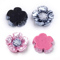 13mm Shining Cosmos - Flat Backed Resin Flowers