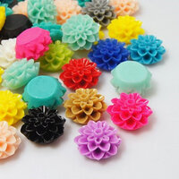 15mm Dahlias - Mixed Colours in Pairs