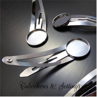 Hair  Snap  Clips with 12mm Bezel