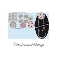Book Mark Fabric / Cloth Cover Buttons DIY Kit Make 10 Fab Large Bookmarks Full Instructions - AUSTRALIA