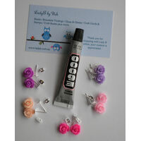 20 x Simple Rose Earring Studs Kit - Makes 10 Pairs