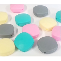 23mm Diamond Silcone Beads - Various Colours!