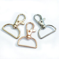 40mm Swivel Clips with 25mm D Ring  - Colour Options Macrame