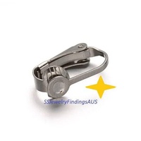 3 Pairs Stainless Steel Clip on Hoop Earring Hypoallergenic Tarnish Resistant - jewellery making supplies Australia