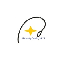 3 Pairs Black Tone Stainless Steel Curved Marquise Earring Hooks - Ear Wires - Hypoallergenic Tarnish Resistant