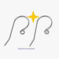 20 Pairs Stainless Steel Earring Hooks Earwires shepherd hook earwires Hypoallergenic Tarnish Resistant