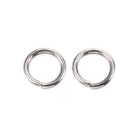 50 X 11mm x 1mm  Jump Rings - Stainless Steel
