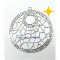 8 Pieces Stainless Steel Lightning/Electricity Filigree Pendant Hypoallergenic Tarnish Resistant - jewellery making supplies Australia