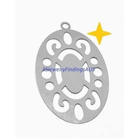 6 Pieces Stainless Steel Turtle Flat Pendant Hypoallergenic Tarnish Resistant - jewellery making supplies Australia