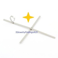 1 Piece Stainless Steel Pendant Claw Setting with Loop Hypoallergenic Tarnish Resistant