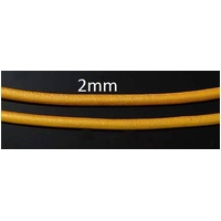 3 meters Yellow Leather Cord 2mm - jewellery making supplies Australia