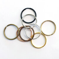 10 x 25mm Split Key  Rings - Colour Options
