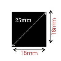 18mm Square  Paper Punch SULLIVANS (25mm diganonally)