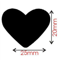 25mm Heart Punch SULLIVANS