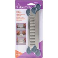 Sculpey Super Slicer Set of Polymer Clay Cutting / Slicing Blades with Comfort Handles
