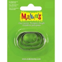 Makins 3pc Cutter Set - Oval