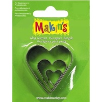 Makins 3pc Cutter Set - Heart