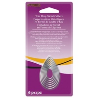 1 x 6pc Teardrop -  Premo Sculpey Graduated  Clay Cutters