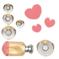 1 x 5pc Hearts - Kemper Clay Cutters