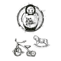 1 x Hidden Treasures - KaiserCraft Clear Stamp 15cm x 10cm