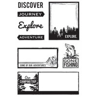 1 x Outdoor Trail - KaiserCraft Clear Stamp 15cm x 10cm