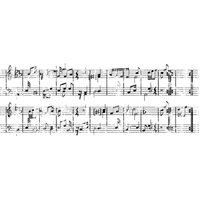 1 x Sheet Music - KaiserCraft Clear Stamp 5cm x 13cm