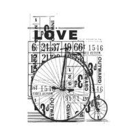 1 x Love - Vintage - KaiserCraft Clear Stamp 10cm x 7.7cm