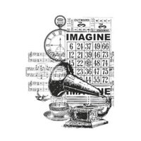 1 x Imagine - Vintage - KaiserCraft Clear Stamp 10cm x 7.7cm