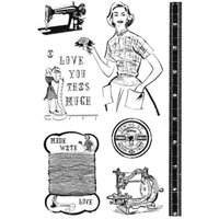 1 x Needle & Thread - KaiserCraft Clear Stamp 15cm x 10cm