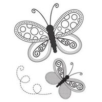 1 x Butterflies - KaiserCraft Mini Clear Stamp