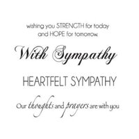 1 x Sympathy - KaiserCraft Mini Clear Stamp