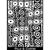 1 x Pills & Coffee - Silk Screens by Helen Breil
